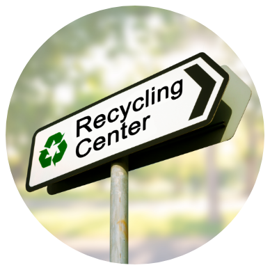 recycling-center-sign