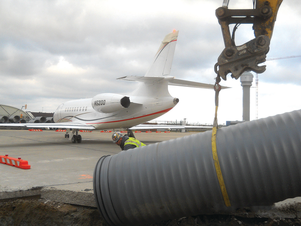 Small Plain at Hopkins International Airport