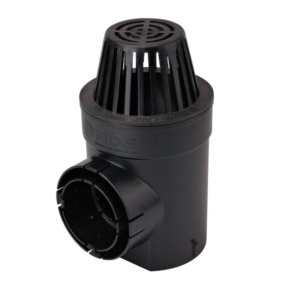NDS Spee-D catch basin with black atrium grate