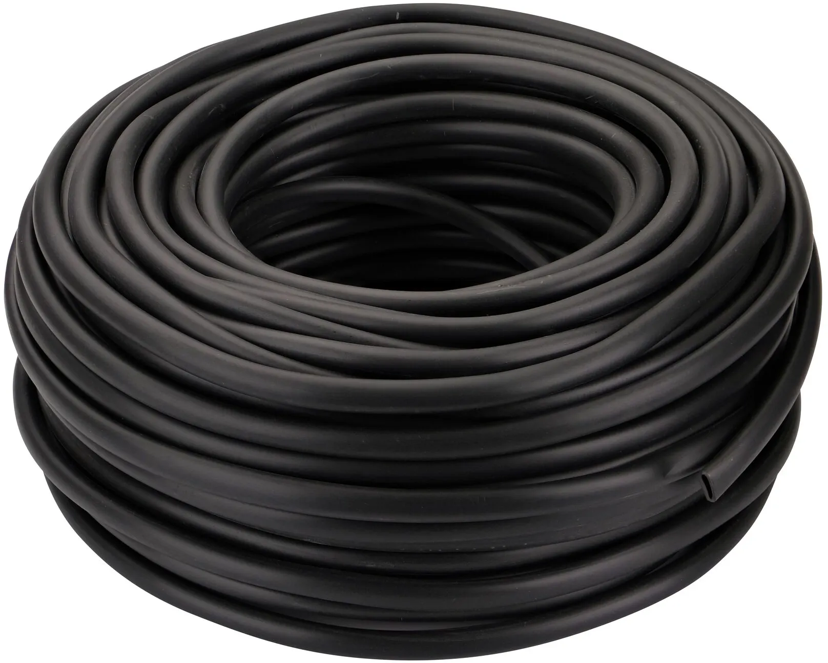 The 1/4 in. Vinyl Distribution Tubing, Black, 100 ft coil without shrinkwrap