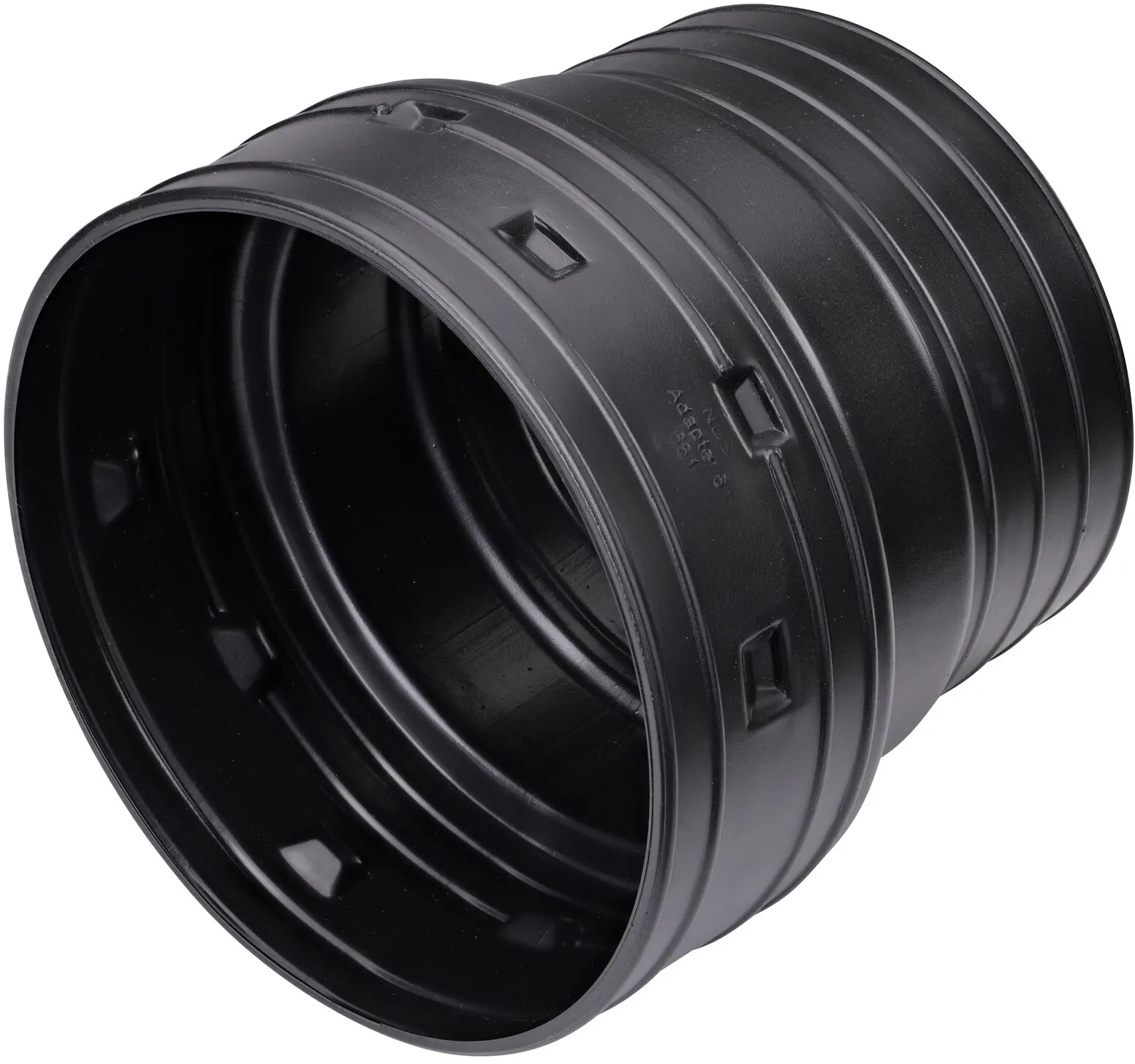 HDPE Corrugated Adapter, 6 in. Drain Pipes & Fittings Spt X 6 in