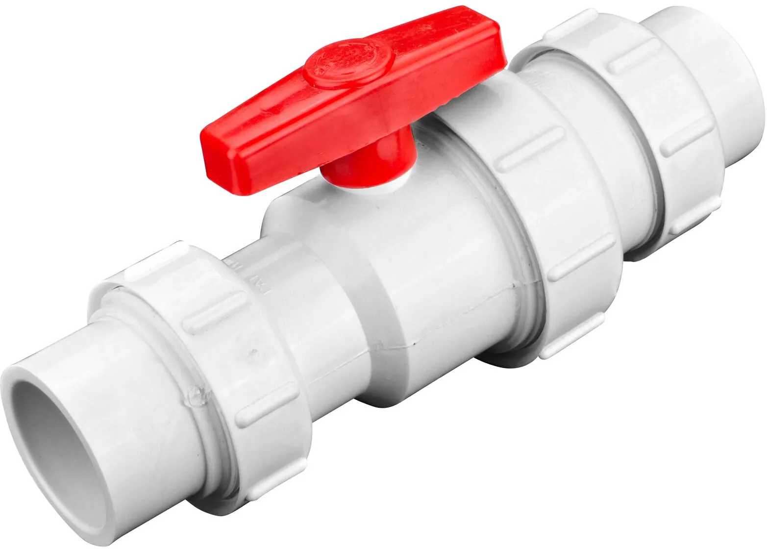 The NDS White 1-1/2 in, IPS U X U Checkmate PVC Swing Check and Ball Valve Combination (NDS 2200-15TU) prevents the backflow of water