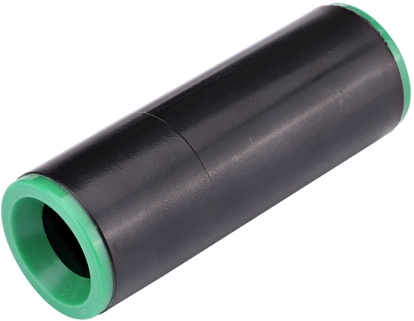 The 1/2 in. Compression Coupling connects two sections of 1/2 in. supply tubing or dripline together (NDS CC 600)