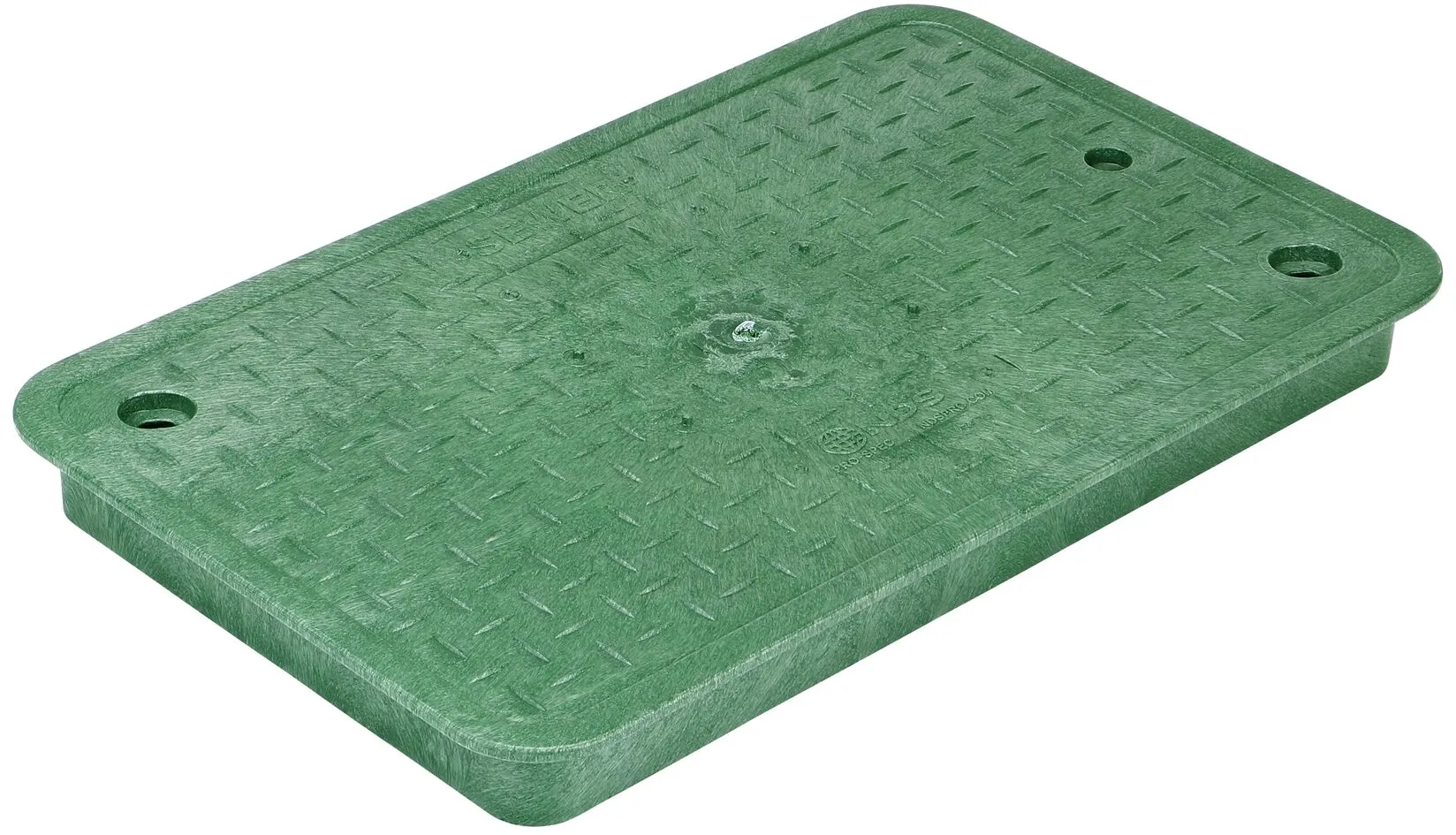 13 in. X 24 in. Rectangular Pro-Spec® Series Valve Box Cover, Green Sewer