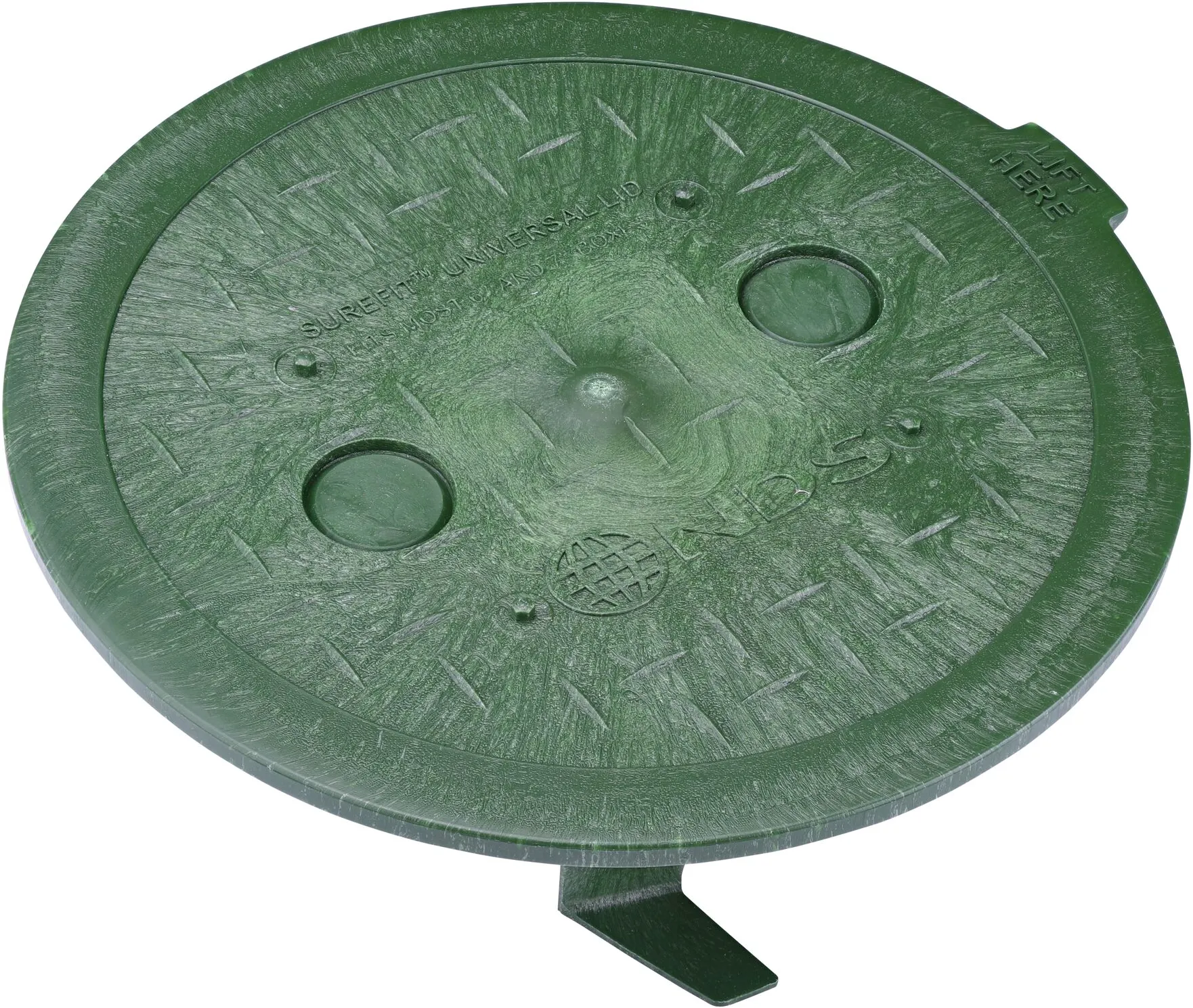 6 in. Round SureFit Universal Valve Box Lid is compatible with 6 & 7 in. Valve Boxes from a variety of brands (NDS 6RND-UC)